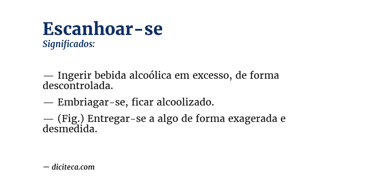 Significado de escanhoar-se