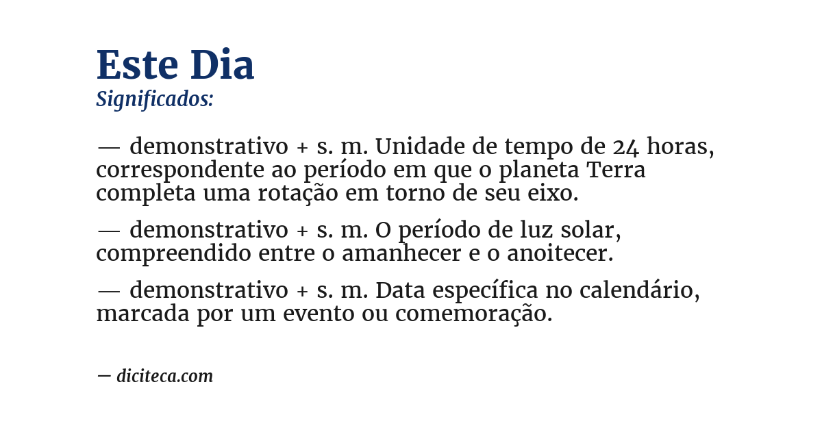Significado de este dia