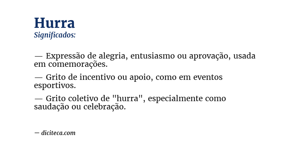 Significado de hurra