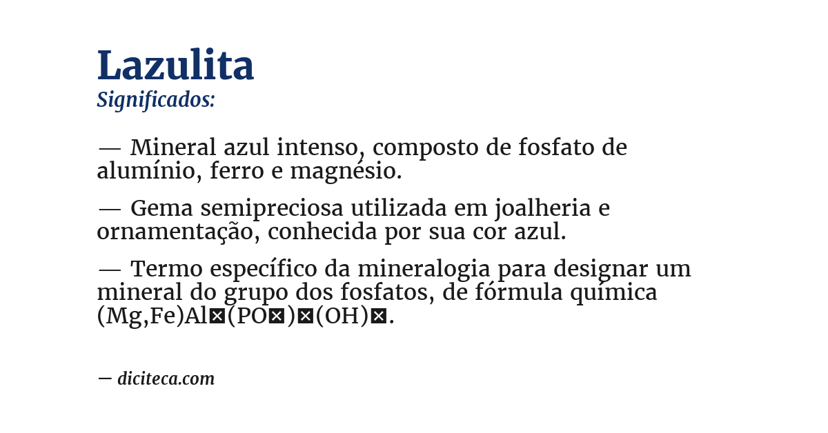 Significado de lazulita