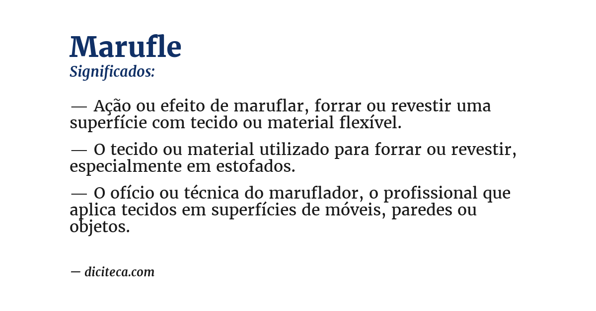 Significado de marufle