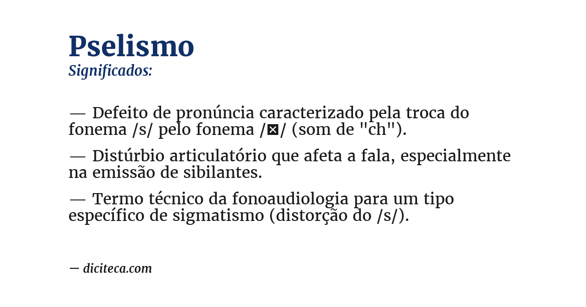 Significado de pselismo