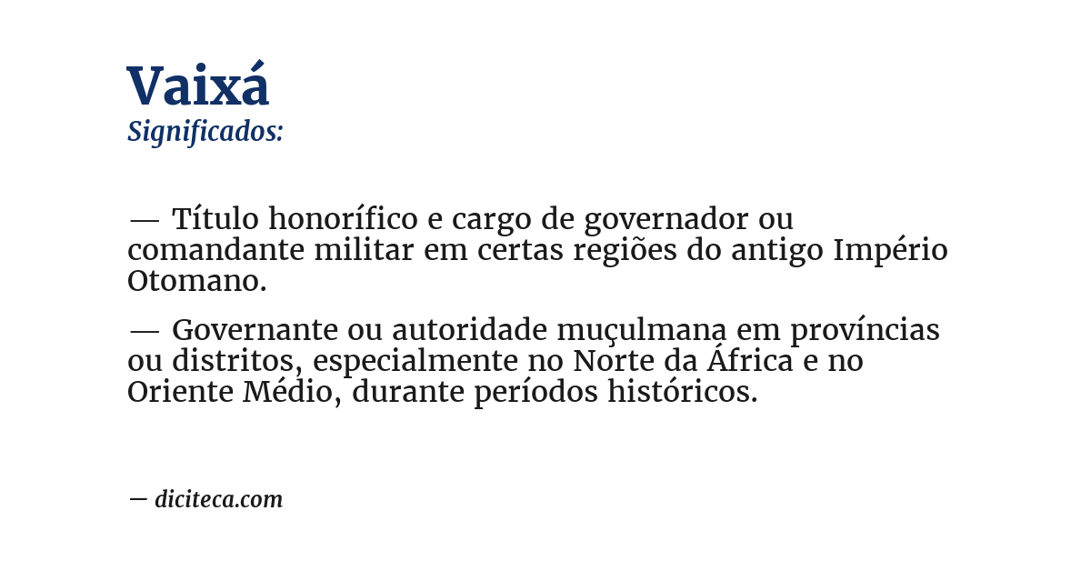 Significado de vaixá