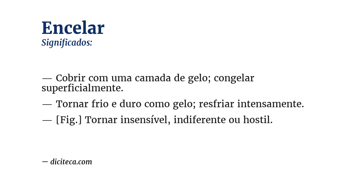 Significado de encelar