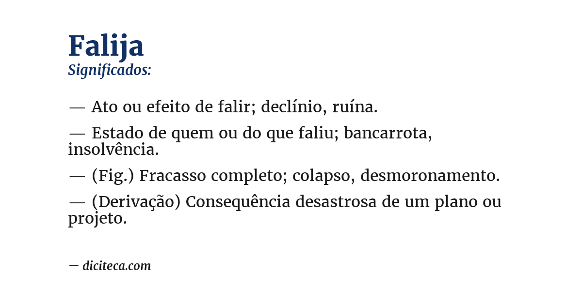 Significado de falija