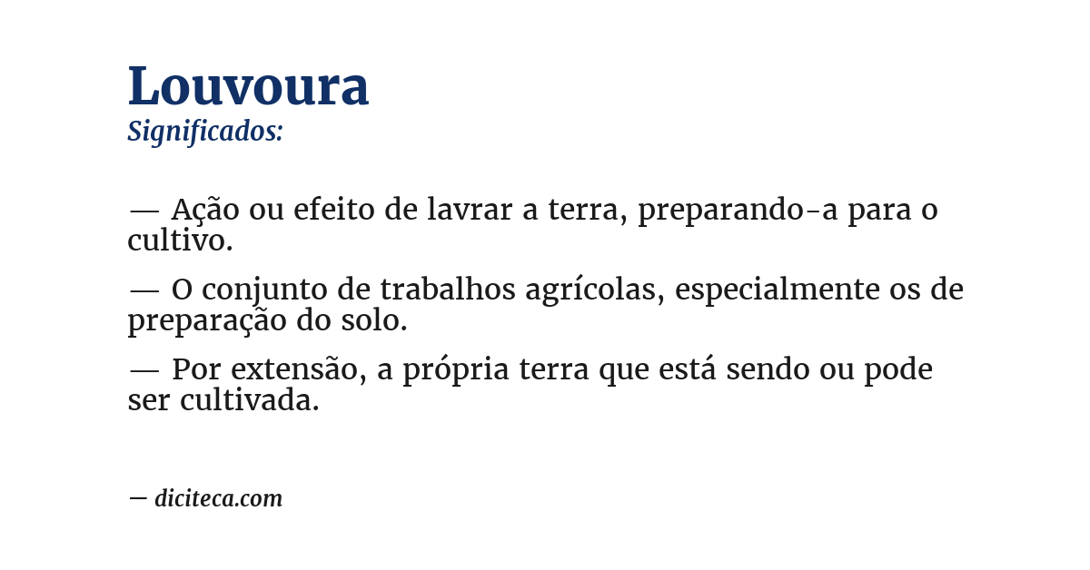 Significado de louvoura