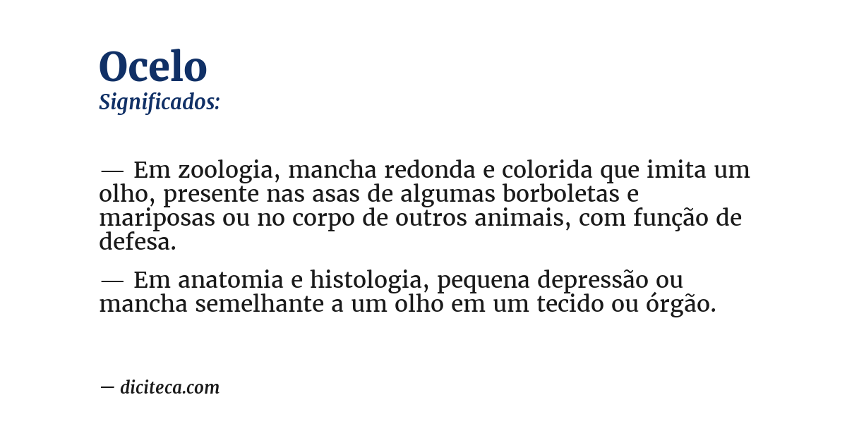 Significado de ocelo