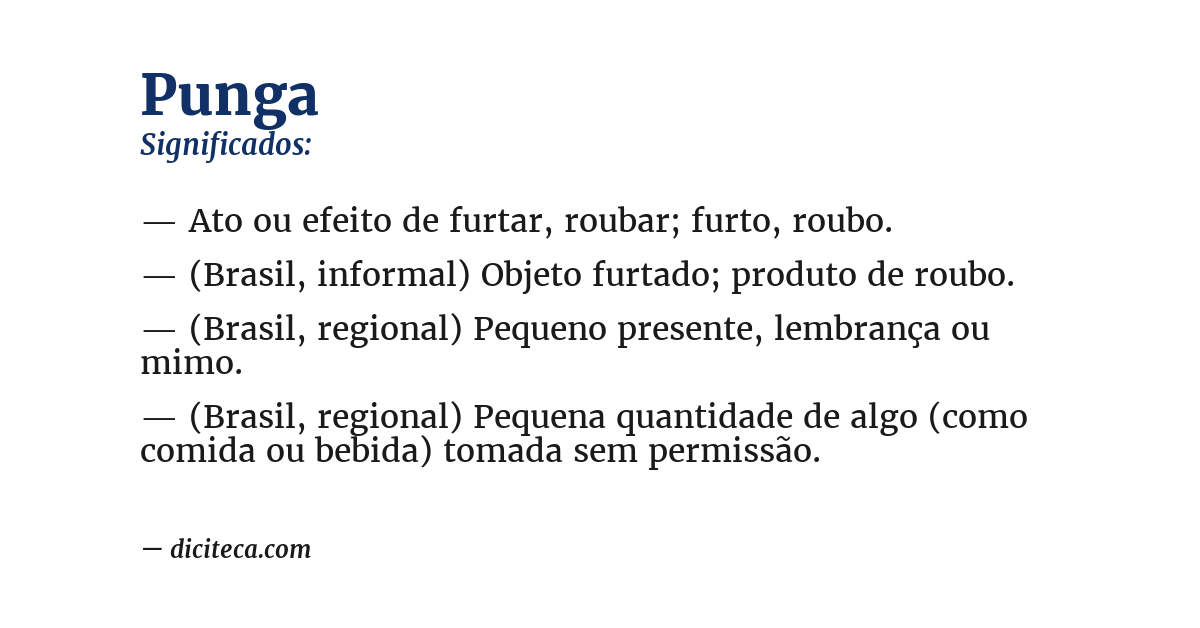 Significado de punga
