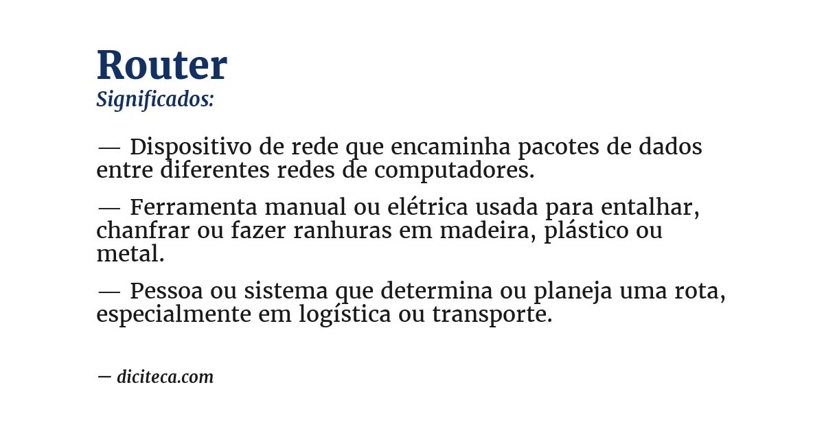 Significado de router
