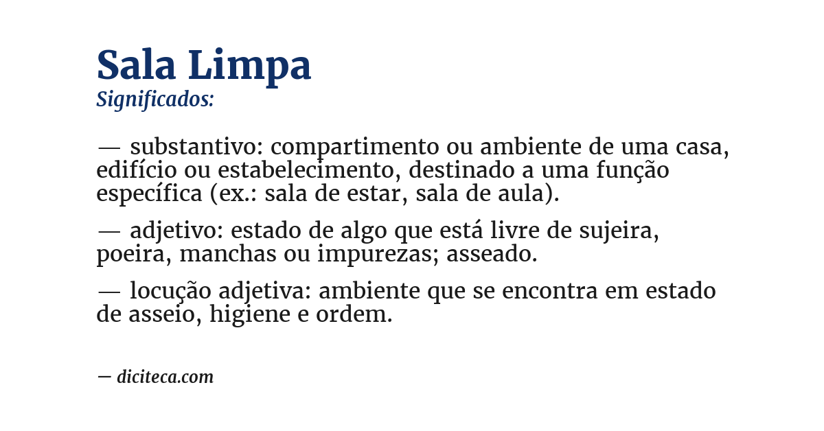 Significado de sala limpa