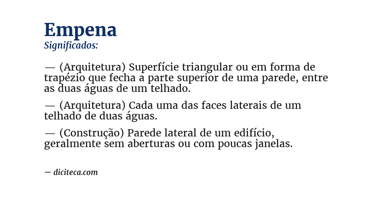 Significado de empena