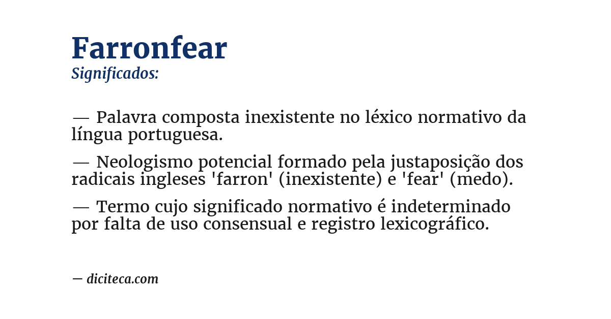 Significado de farronfear