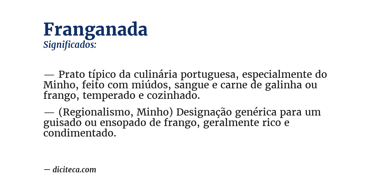 Significado de franganada