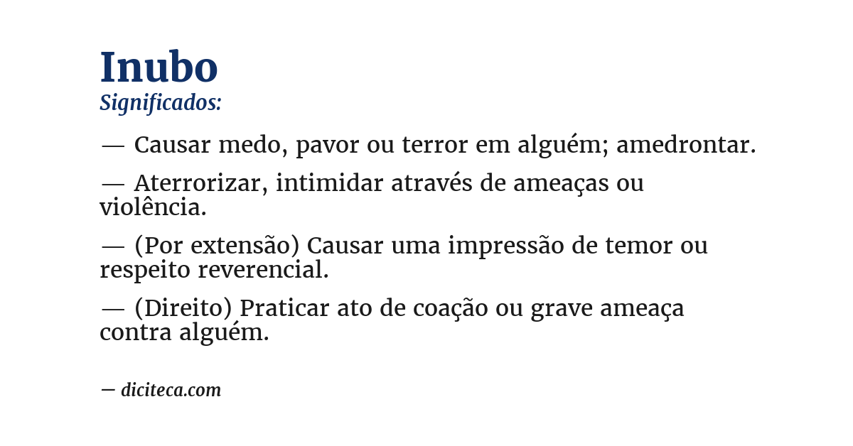 Significado de inubo