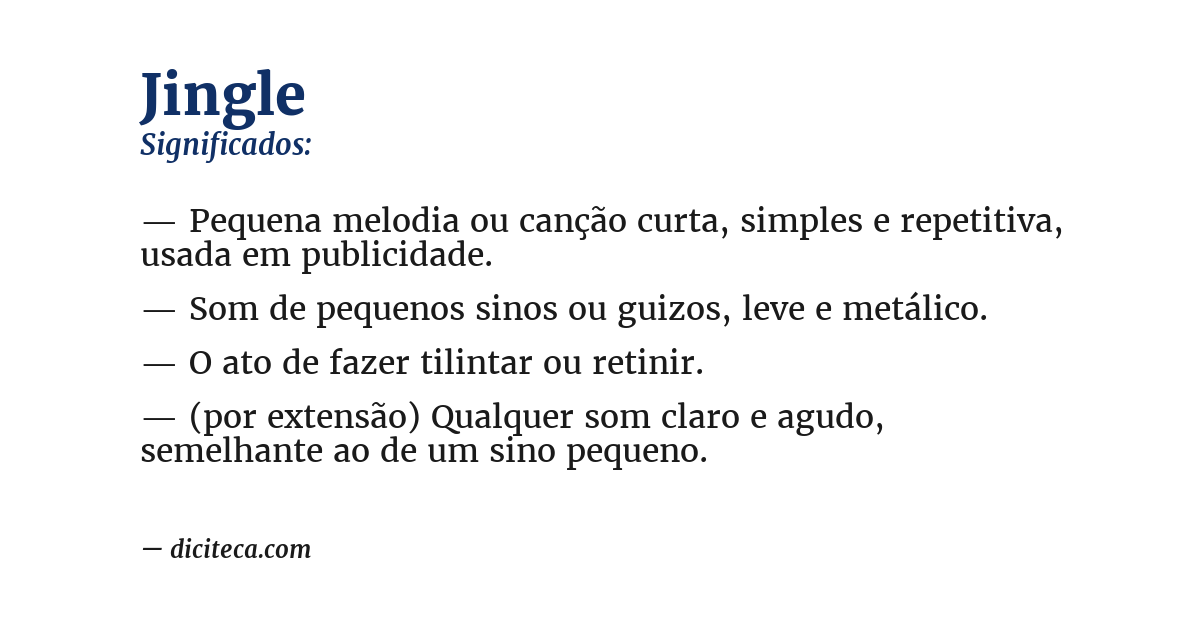 Significado de jingle