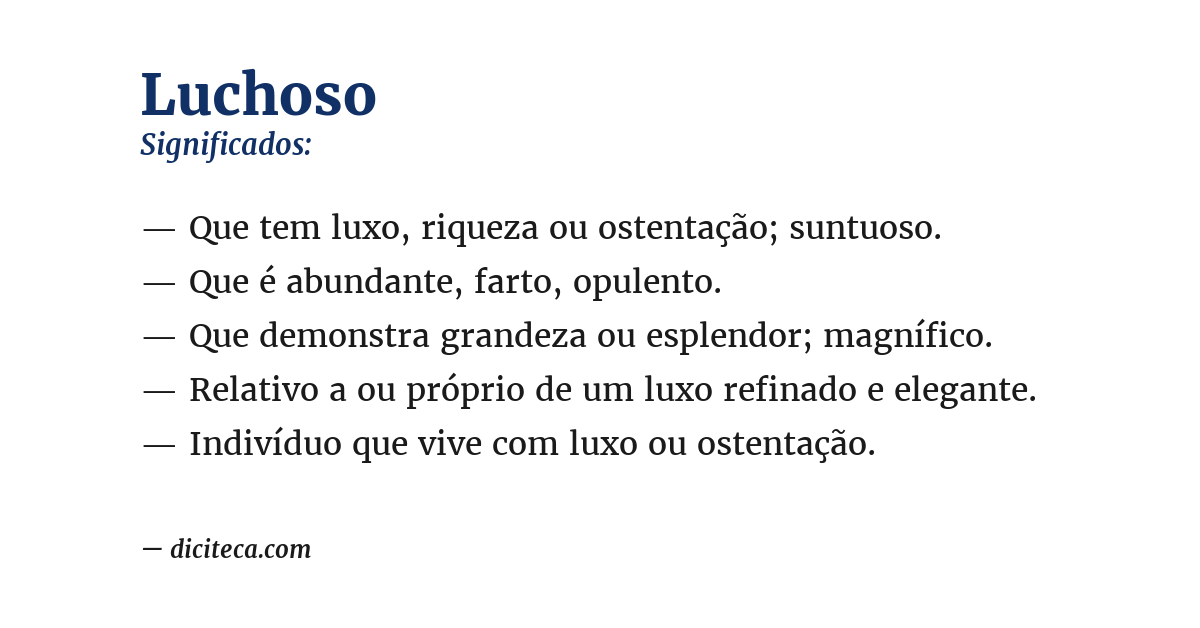 Significado de luchoso