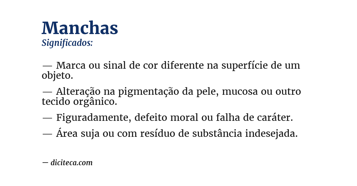 Significado de manchas