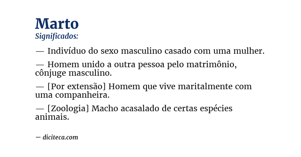 Significado de marto