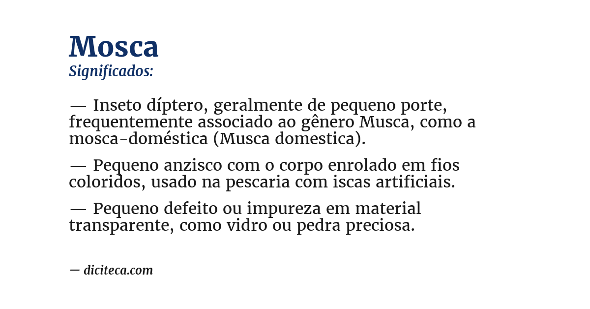 Significado de mosca