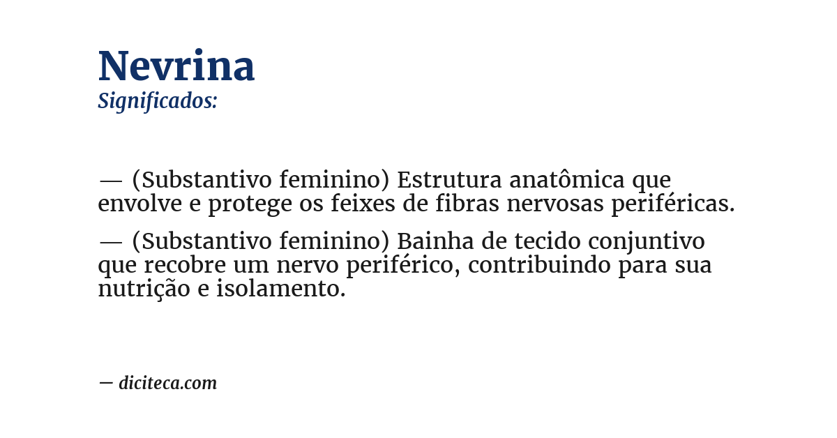 Significado de nevrina