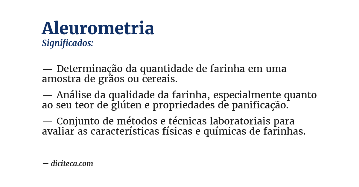 Significado de aleurometria