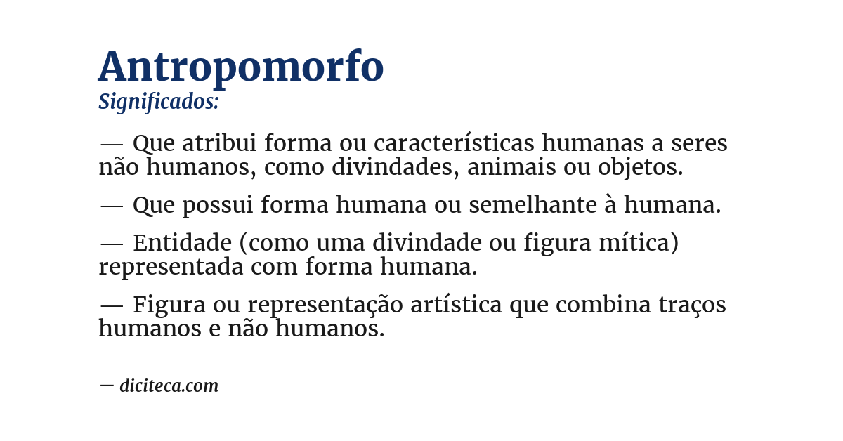 Significado de antropomorfo