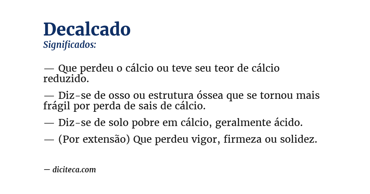 Significado de decalcado