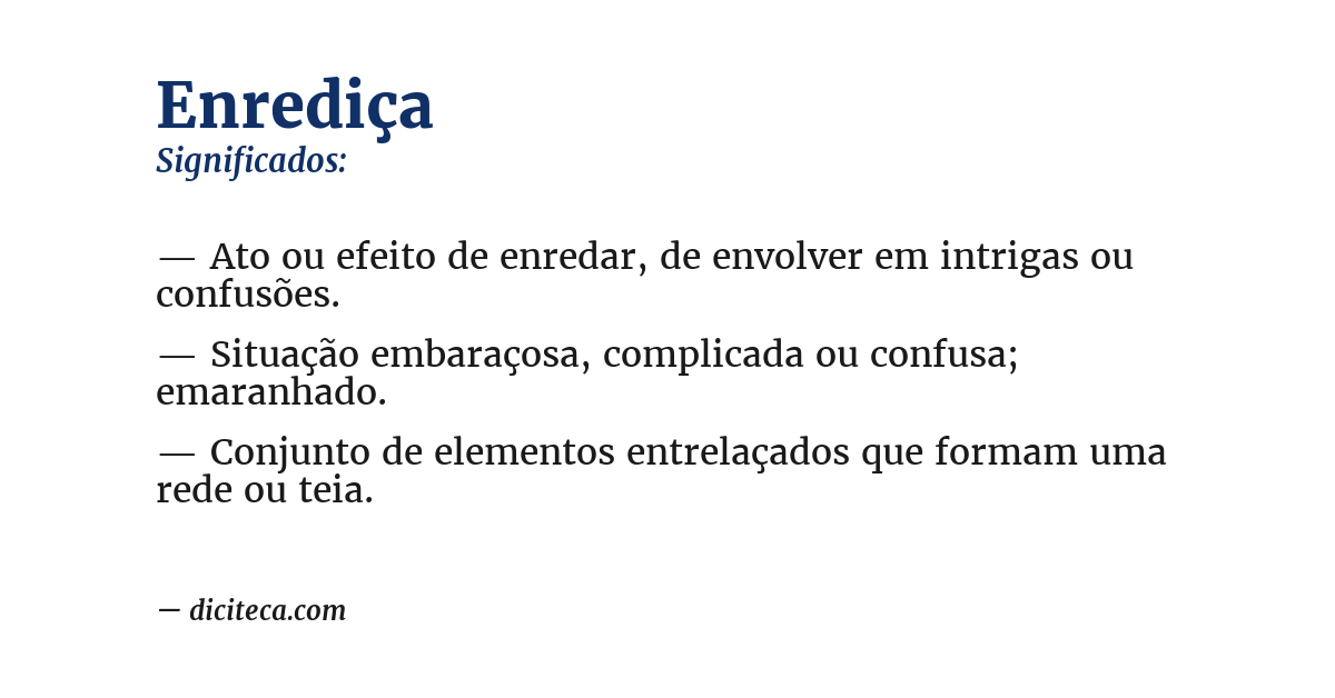 Significado de enrediça