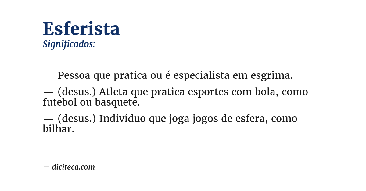 Significado de esferista