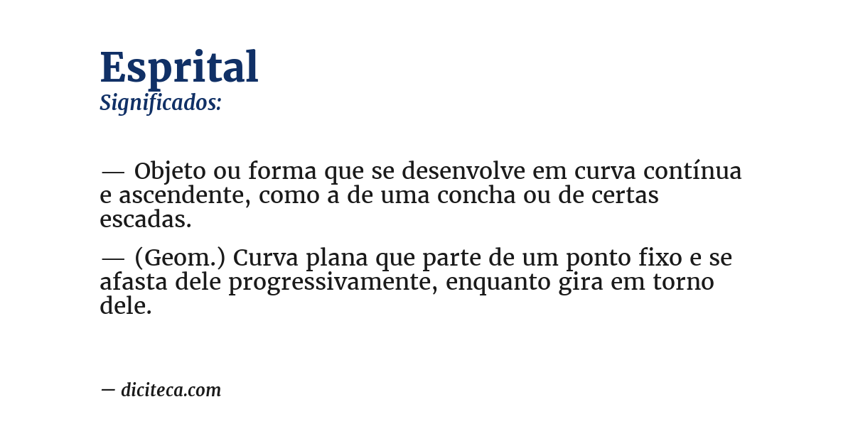 Significado de esprital