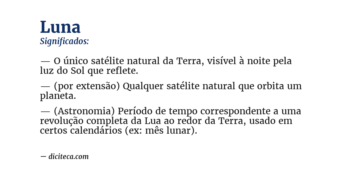 Significado de luna