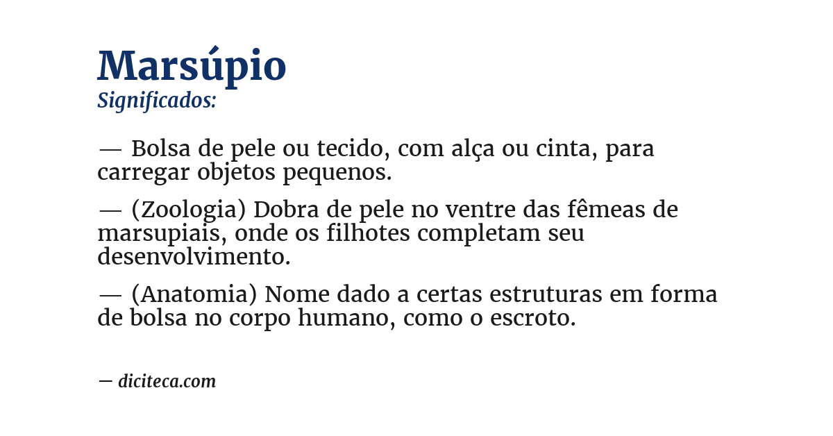 Significado de marsúpio