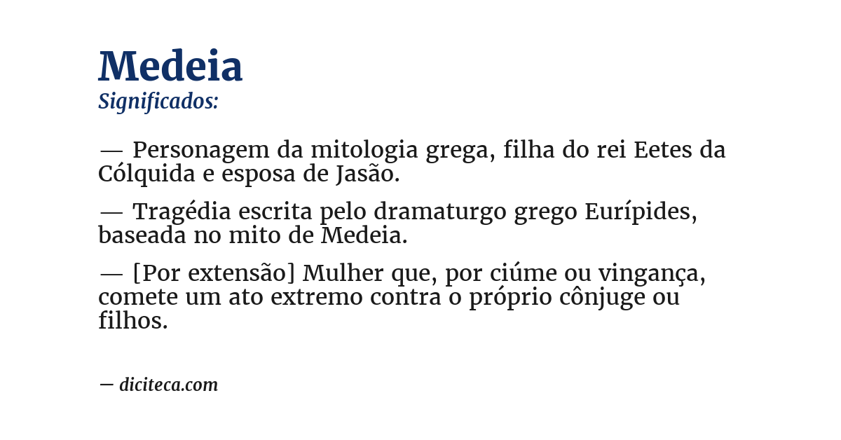 Significado de medeia