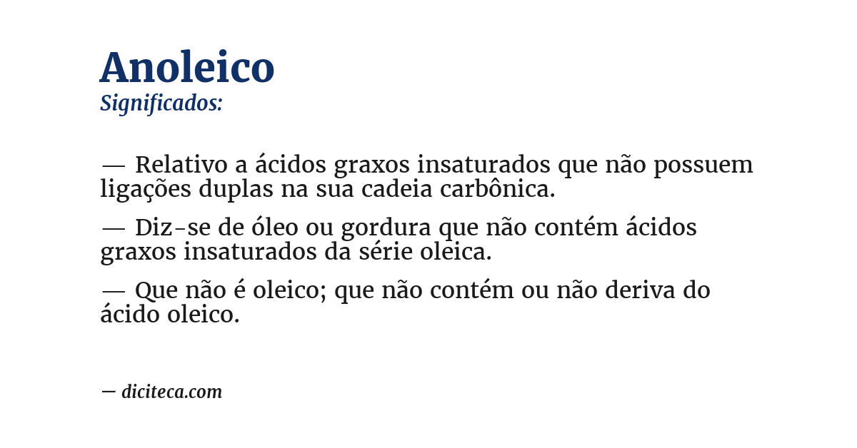 Significado de anoleico