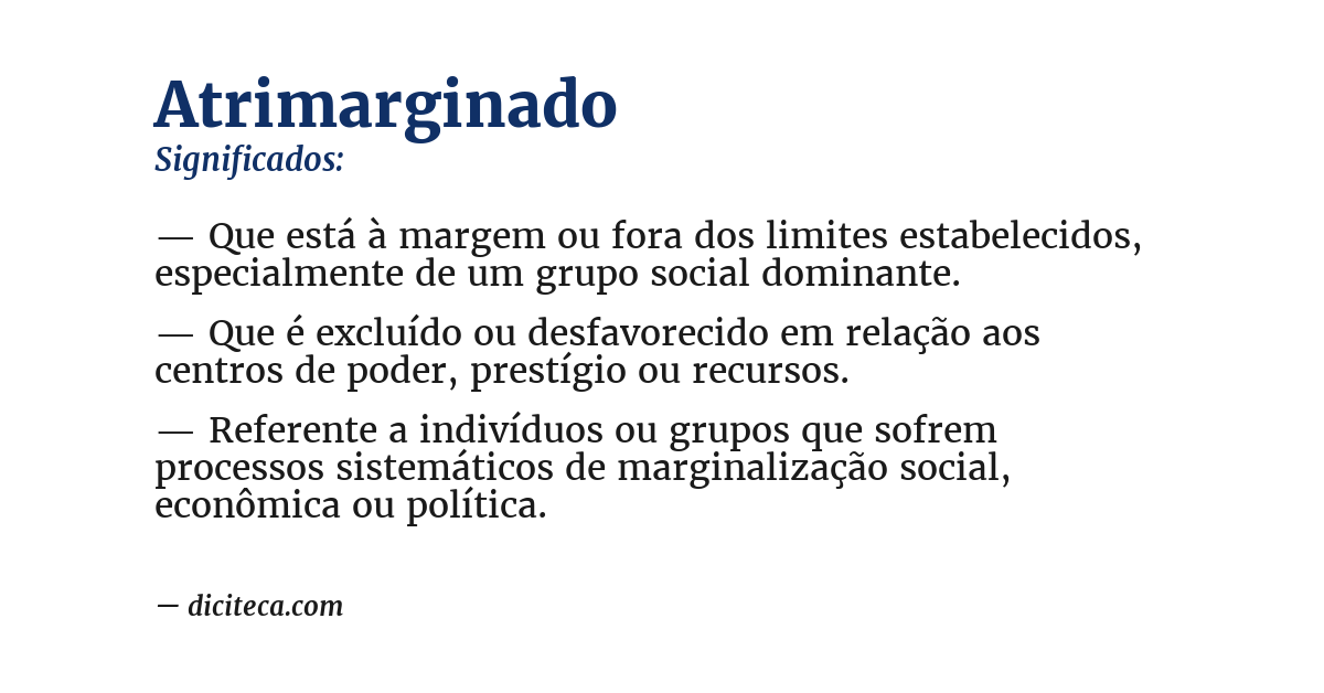 Significado de atrimarginado