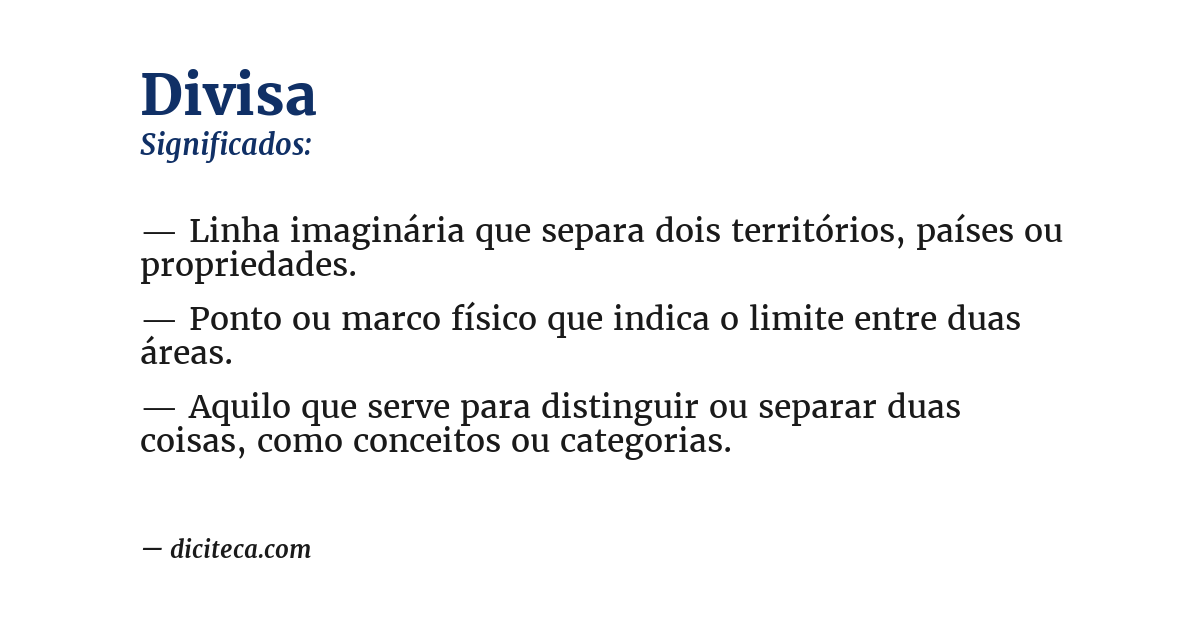 Significado de divisa