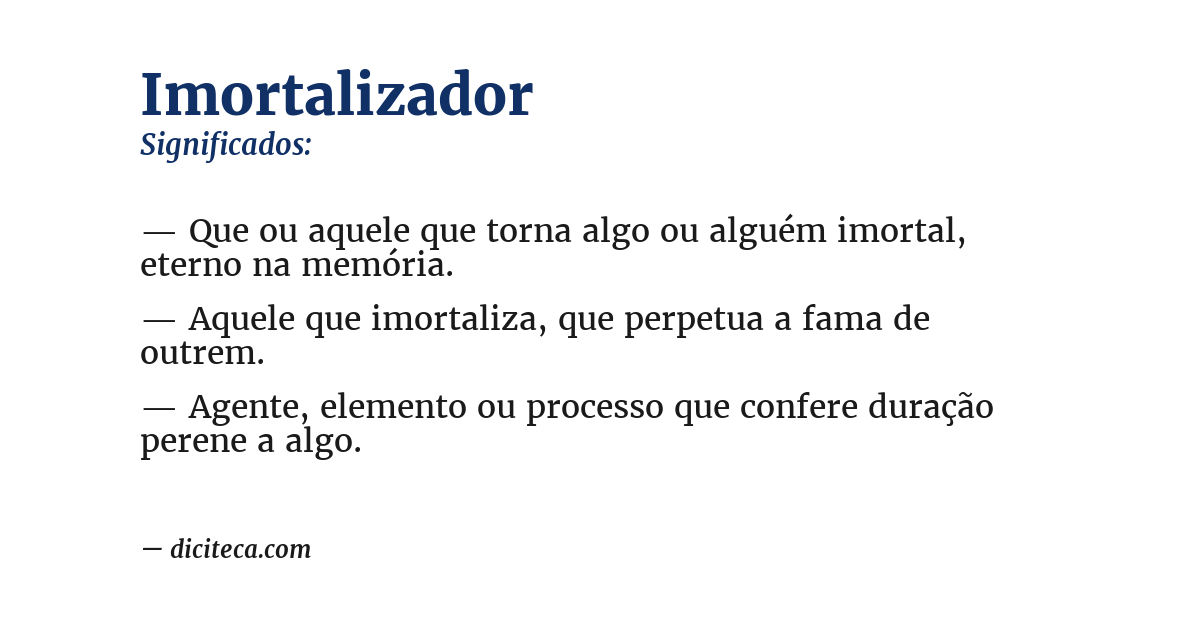Significado de imortalizador