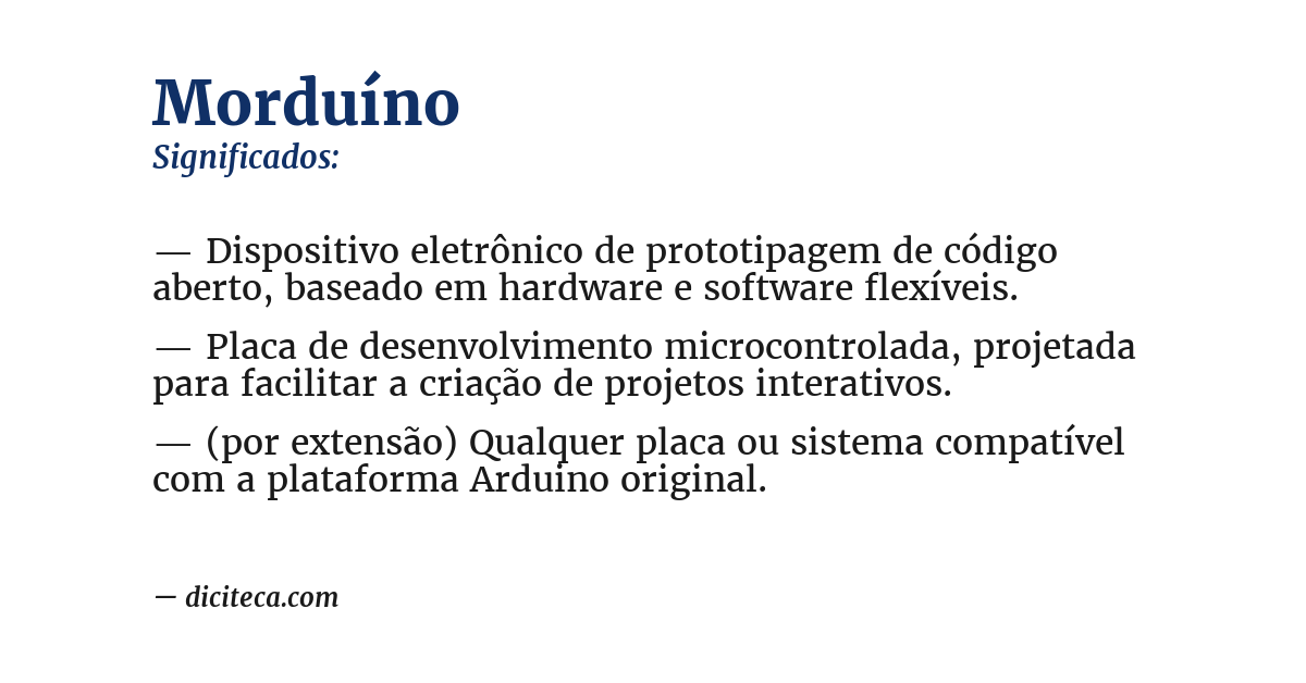 Significado de morduíno