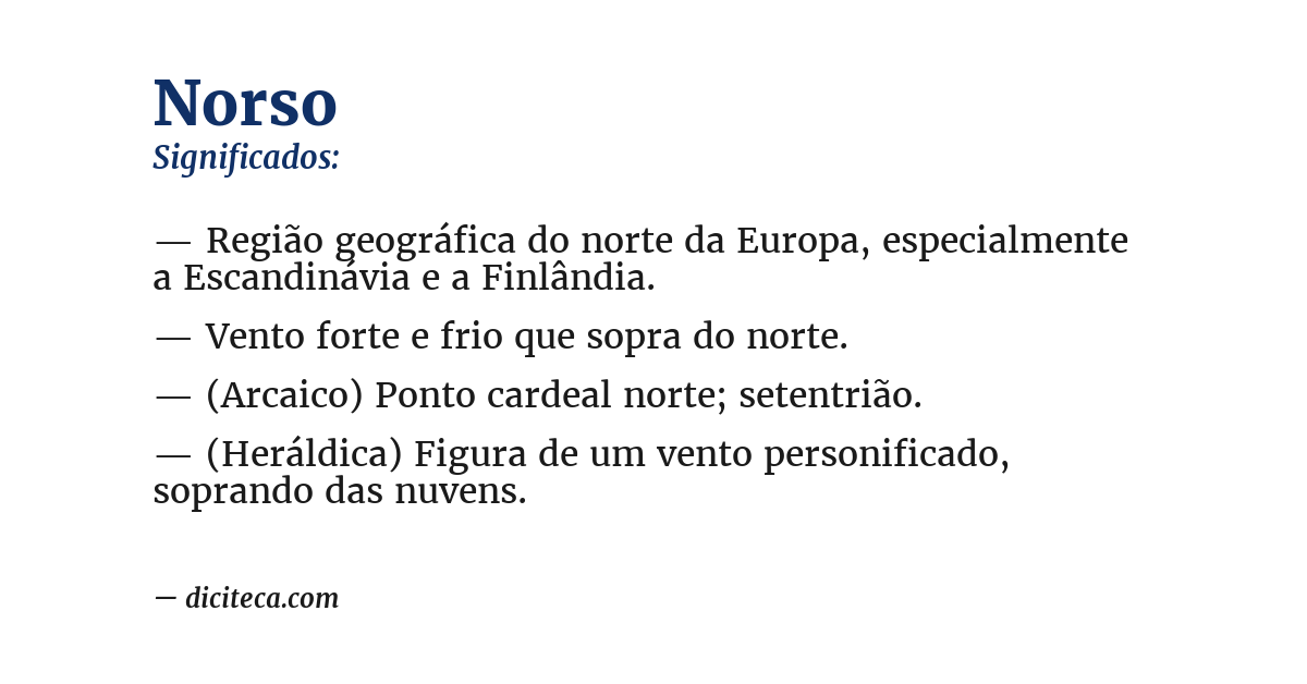 Significado de norso