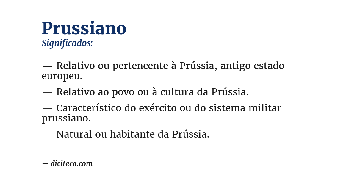 Significado de prussiano