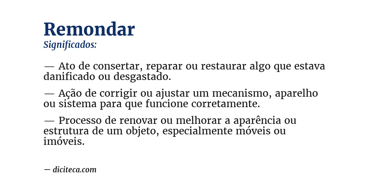 Significado de remondar