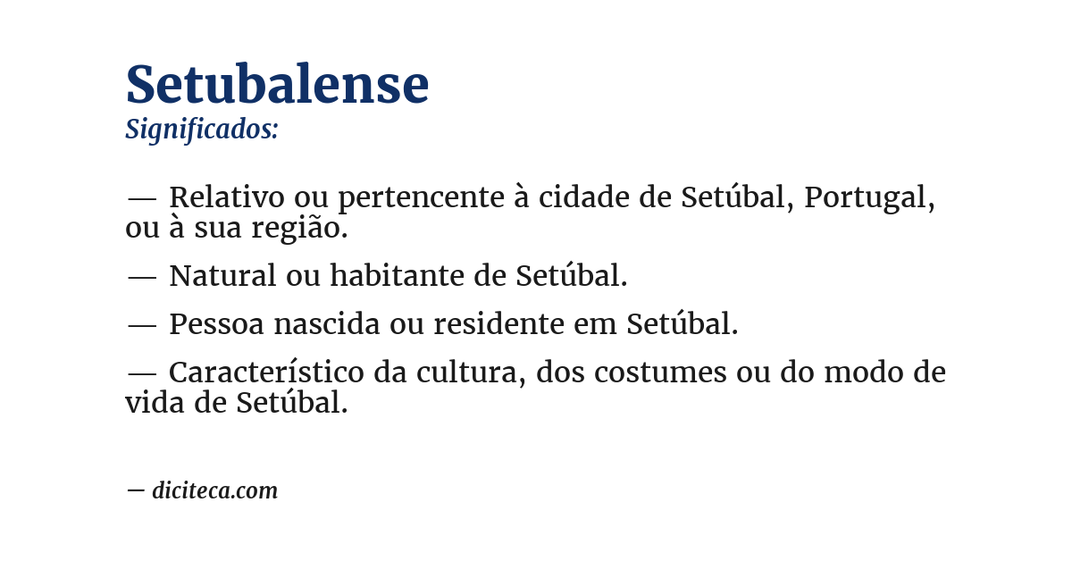 Significado de setubalense