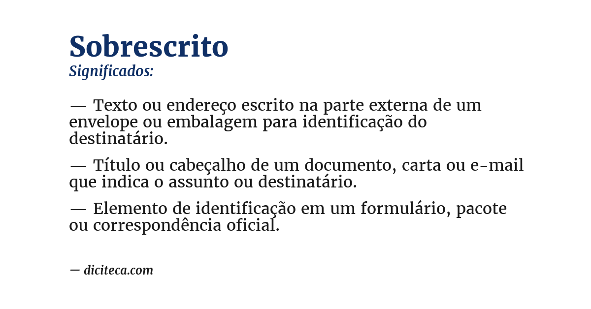 Significado de sobrescrito