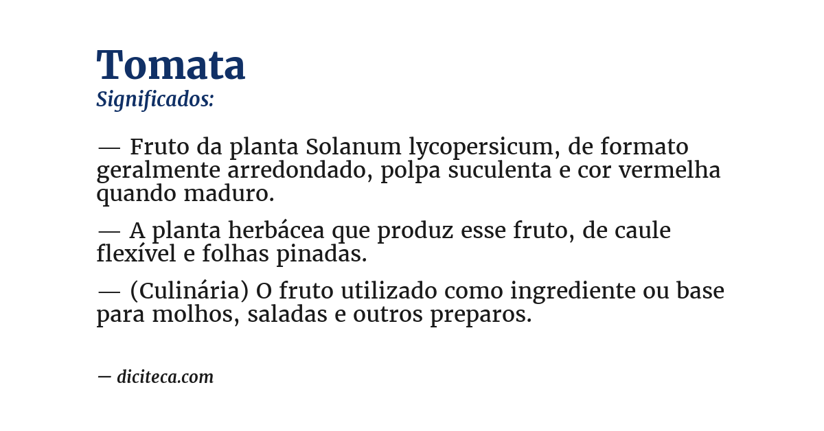 Significado de tomata