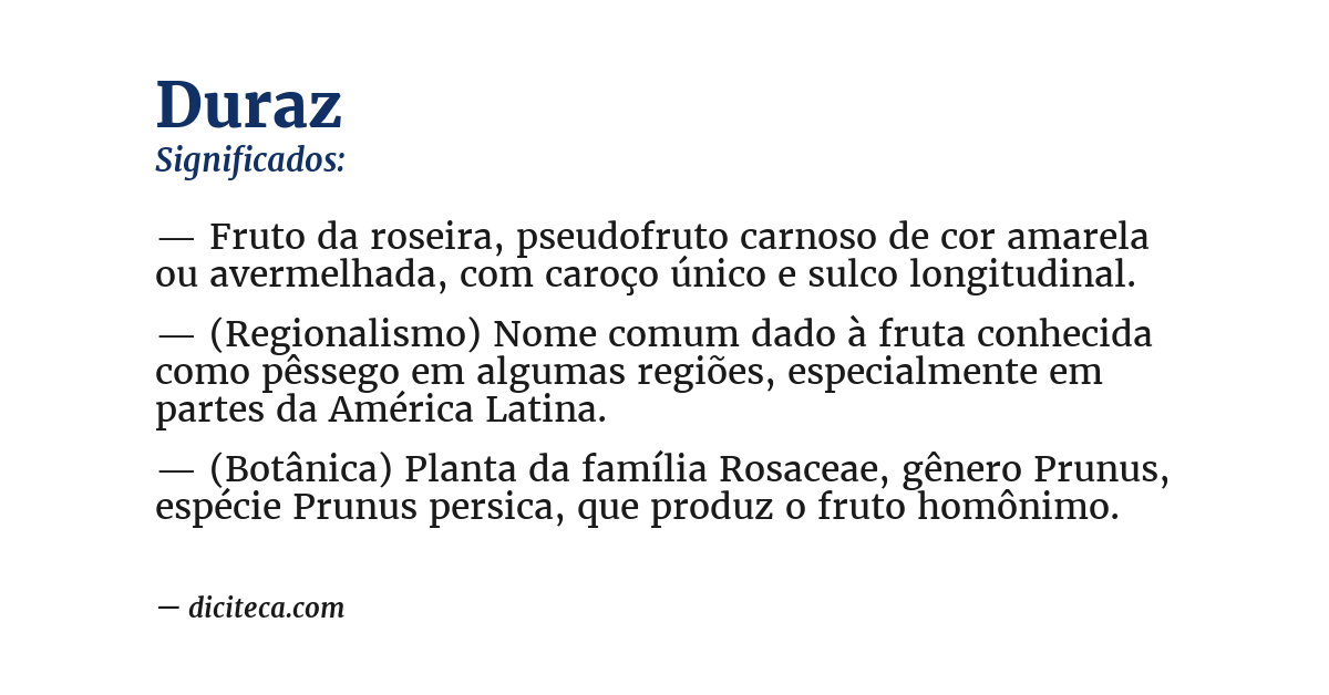 Significado de duraz
