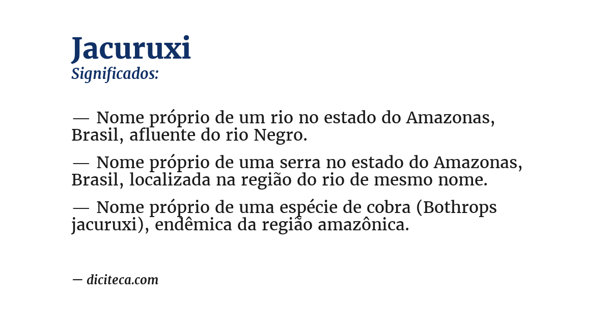 Significado de jacuruxi