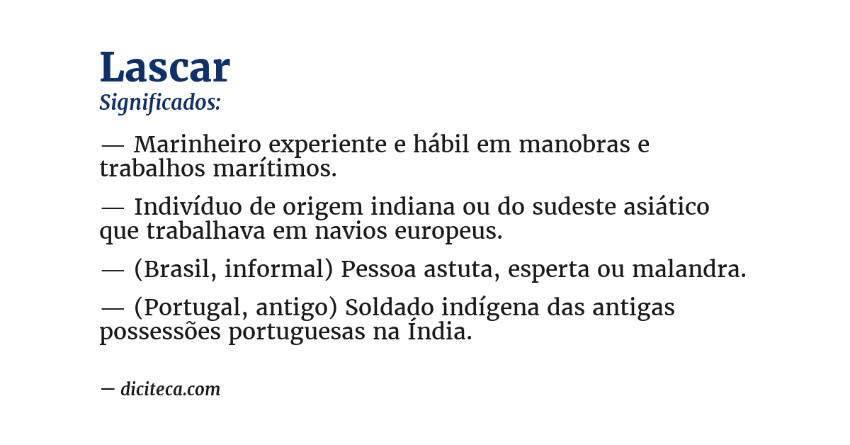 Significado de lascar