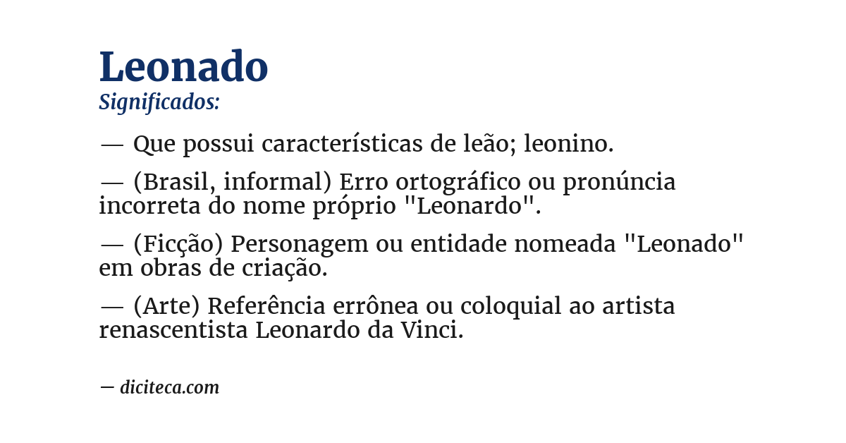 Significado de leonado