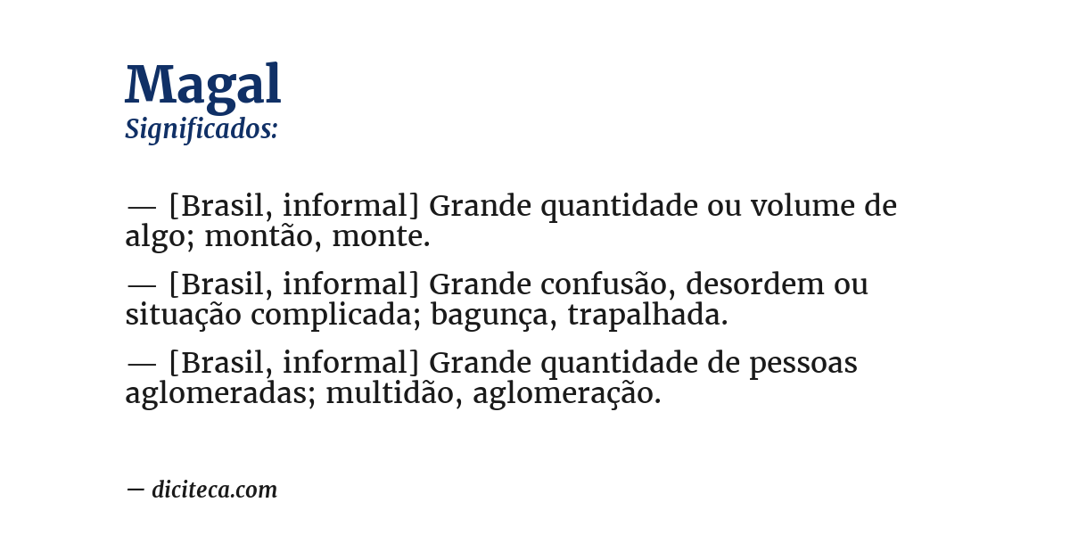 Significado de magal