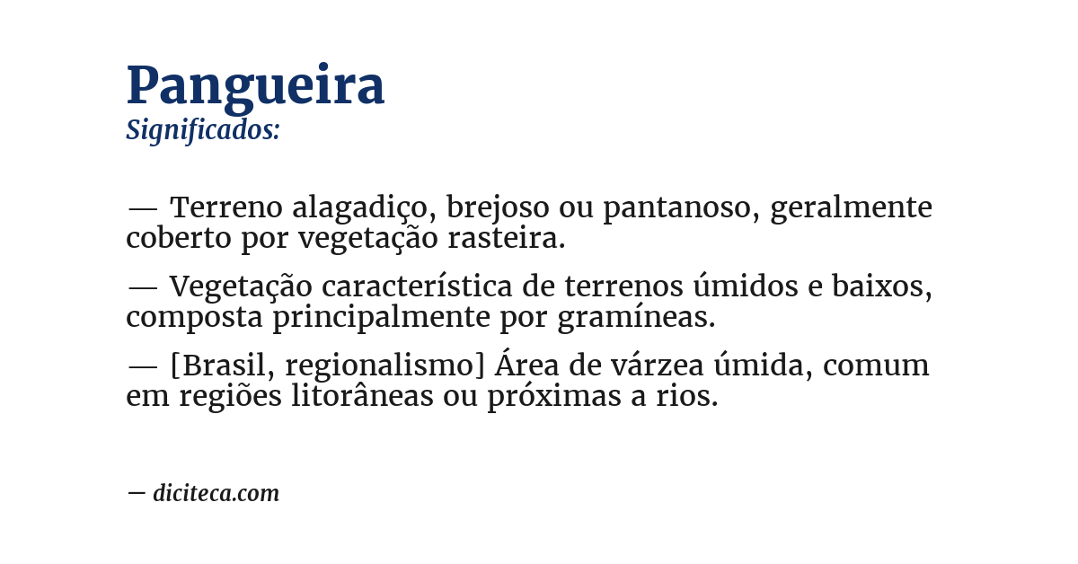 Significado de pangueira